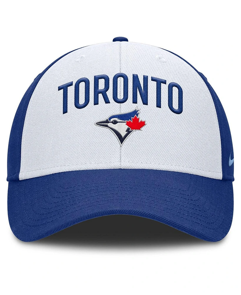 Nike Men's White/Royal Toronto Blue Jays Club Performance Adjustable Hat