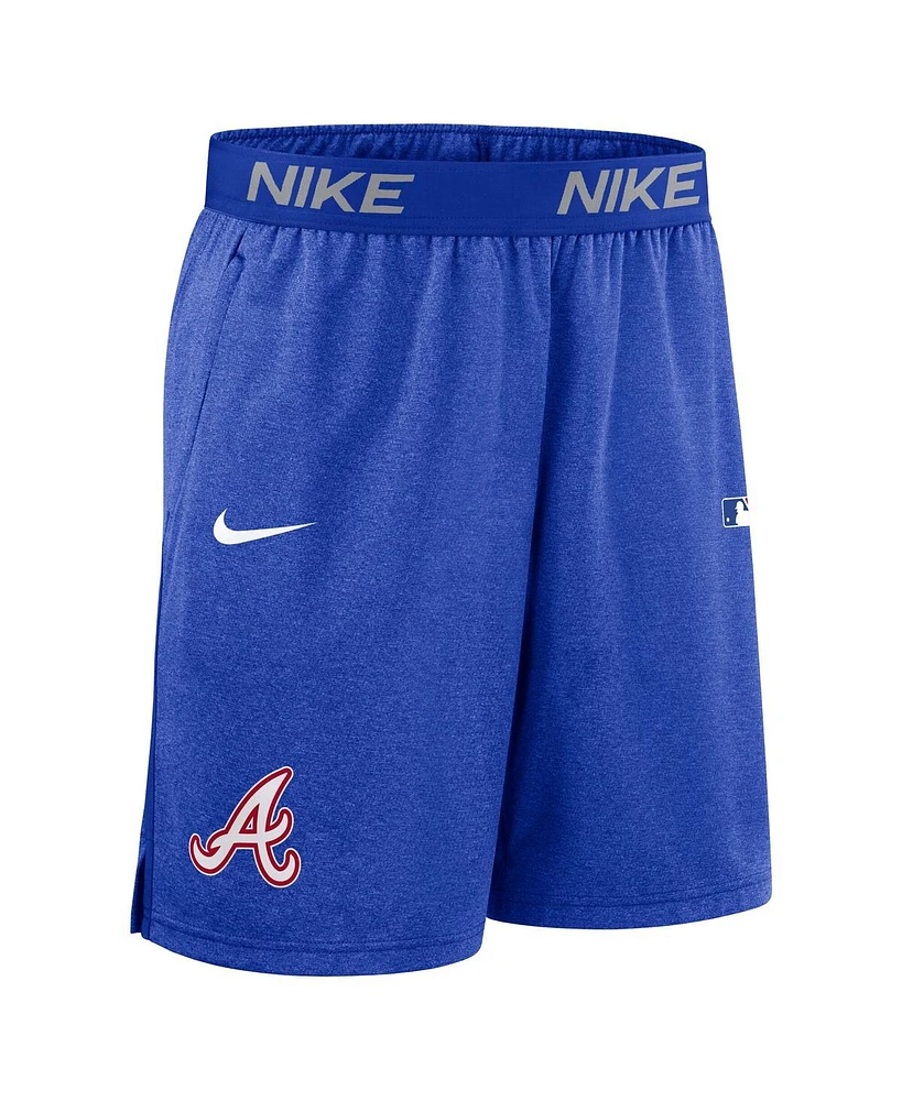 Nike Men's Royal Atlanta Braves Authentic Collection City Connect Performance Knit Shorts
