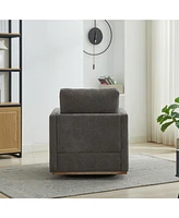 30.7" Swivel Accent Chair - Charcoal