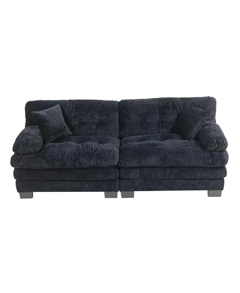 Chenille Sectional Sofa Sleeper