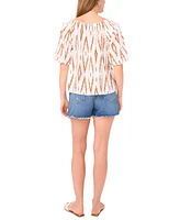 Vince Camuto Women's Square-Neck Puff-Sleeve Blouse
