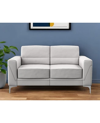 Faux Leather Loveseat for Modern Living Room Seating and Stylish Decor