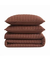 Brookyln Loom Flax Linen 3-Pc. Quilt Set