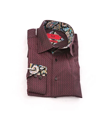 Elie Balleh Little Boys Wine Button-Down Slim Fit Shirt