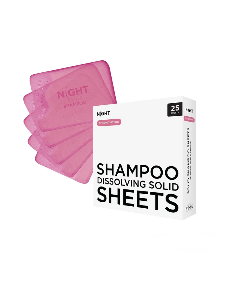 Mess Free Shampoo Sheets, Instantly Dissolves, 25 Washes