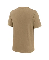 Nike Men's Heather Light Brown Oklahoma Sooners Legacy Arch Tri-Blend T-Shirt