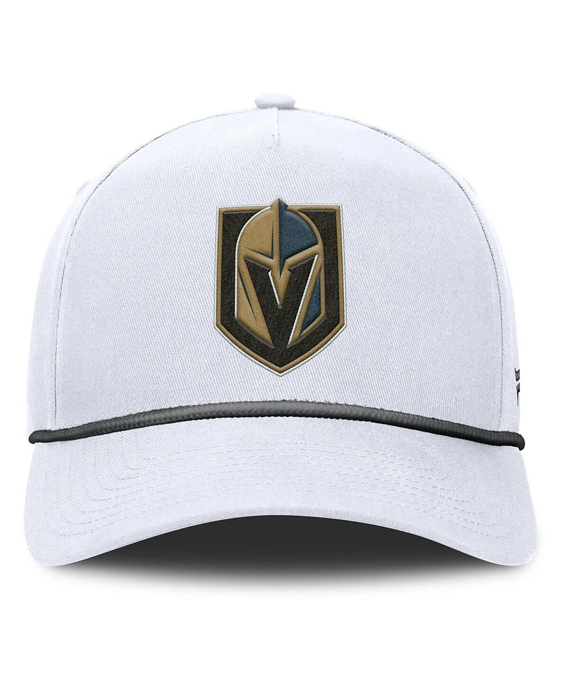 Fanatics Men's White Vegas Golden Knights Rope A-Frame Adjustable Hat