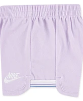 Nike Little Girls Let's Roll Towel Terry T-Shirt & Shorts, 2 Piece Set