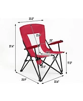Mondawe steel folding chair red