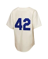 Mitchell & Ness Big Boys and Girls Jackie Robinson Cream Brooklyn Dodgers 1955 Authentic Jersey