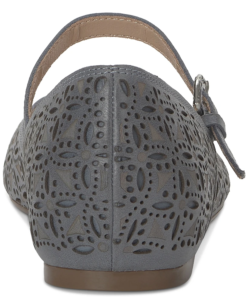 Lucky Brand Women's Cyrena Eyelet Mary Jane Ballet Flats