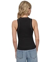 Dkny Jeans Women's Studded Crewneck Tank