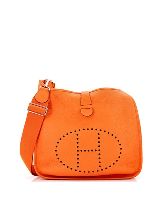 Pre-Owned Hermes Gm Evelyne Bag Gen Iii Clemence