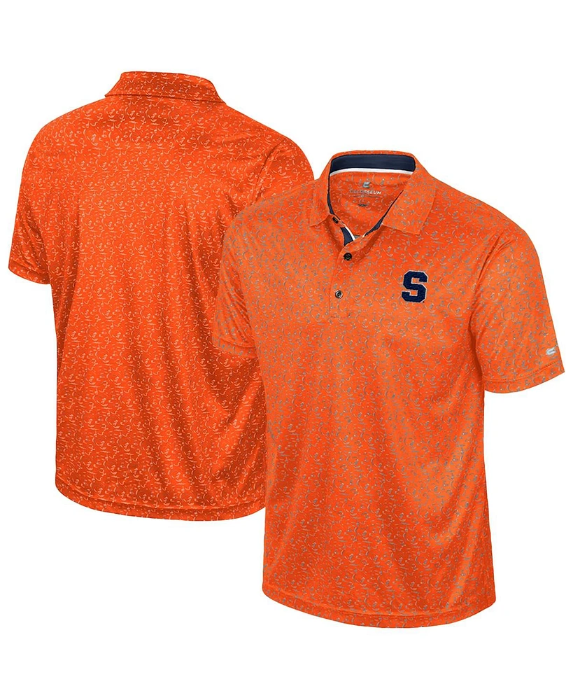 Colosseum Men's Orange Syracuse Orange Sublimated Golf Polo Shirt