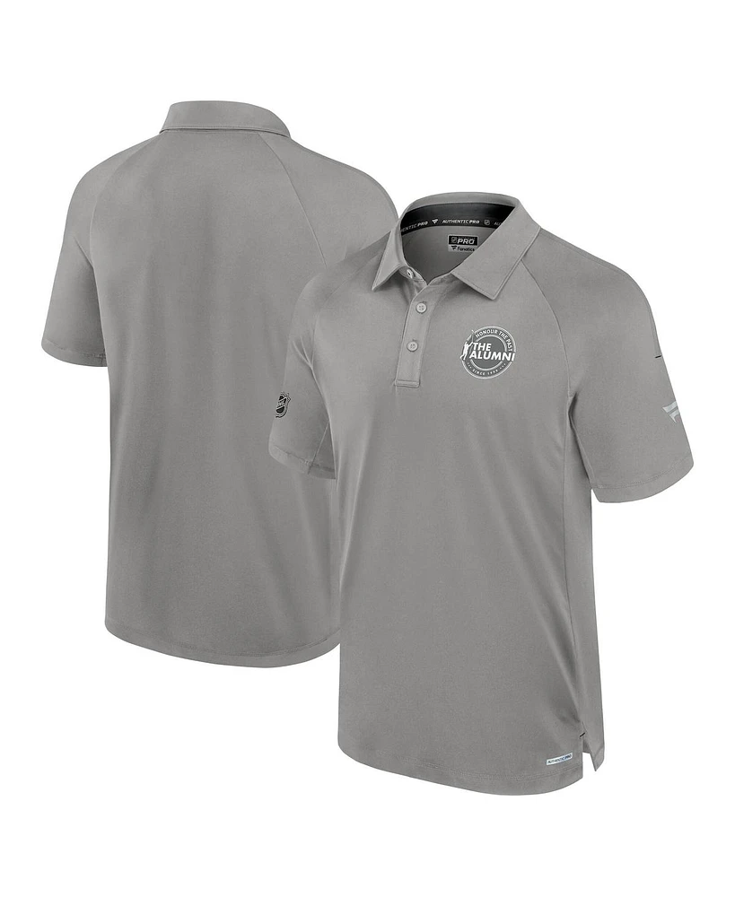 Fanatics Men's Gray Authentic Pro the Alumni Polo Shirt