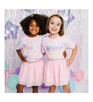 Sweet Wink Toddler Girls Birthday Cutie Short Sleeve T-Shirt