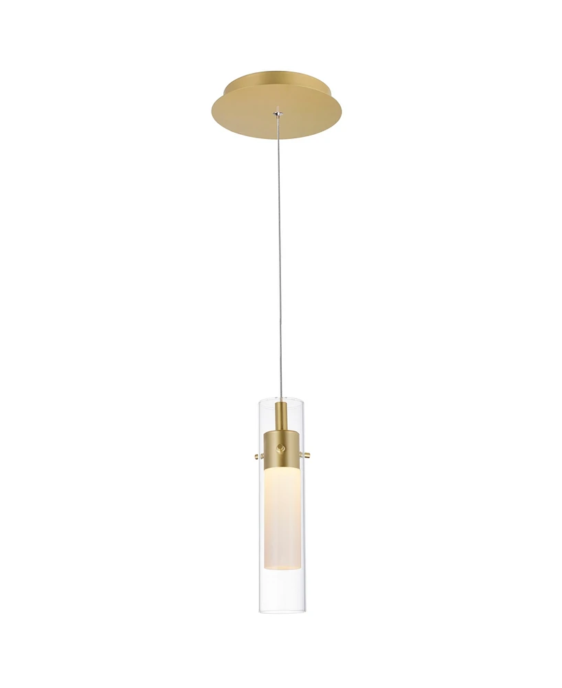 Cwi Lighting 10.5" Metal Olinda Led Integrated Mini Pendant