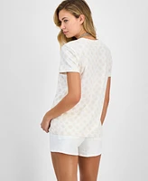 Guess Women's Gloria Peony Short-Sleeve T-Shirt
