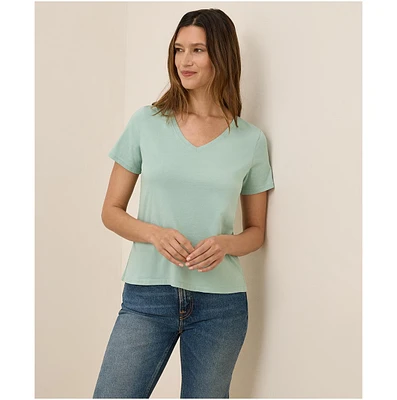 Pact Women's Softspun V-Neck Tee