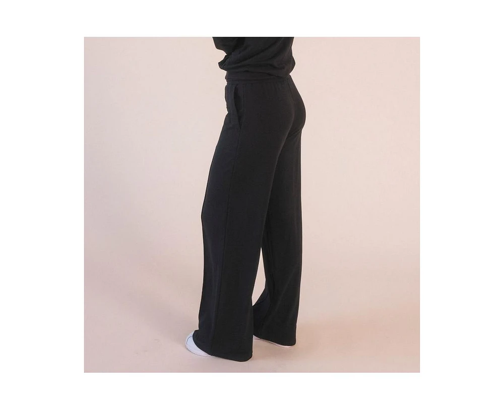 Poplinen Women's Betty Cotton + Tencel Wide Leg Pant