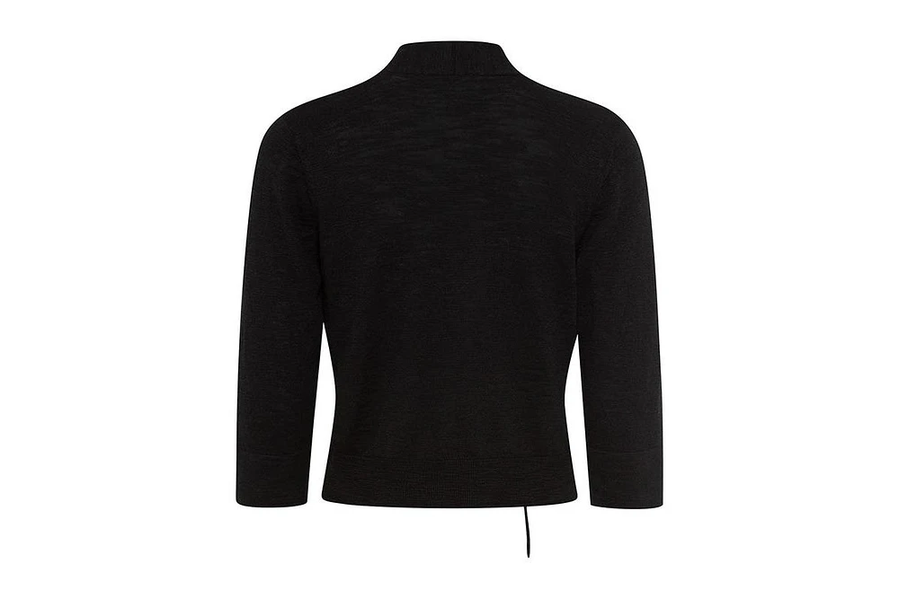 Olsen Women's Cropped Cardigan with Waist Tie