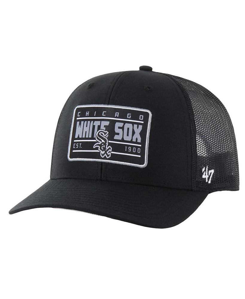 '47 Brand Men's Black Chicago White Sox Hardline Trucker Adjustable Hat