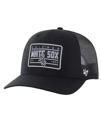 '47 Brand Men's Black Chicago White Sox Hardline Trucker Adjustable Hat