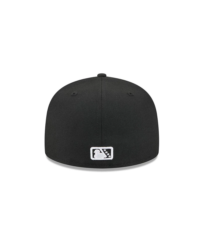 New Era Men's Black Hampshire Fisher Cats Theme Nights 59FIFTY Fitted Hat