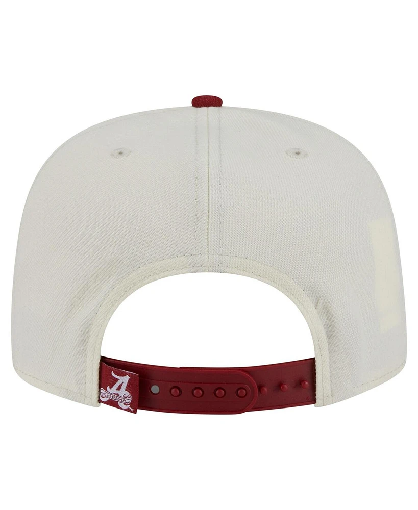New Era Men's White Alabama Crimson Tide Collegiate 9FIFTY A-Frame Snapback Hat