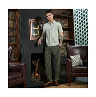 Campus Sutra Men's Sage Green Seamless Solid Polo T-Shirt