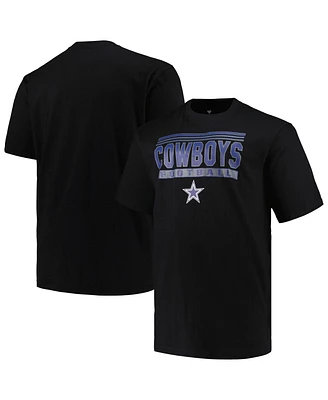Fanatics Men's Black Dallas Cowboys Big Tall Pop T-Shirt