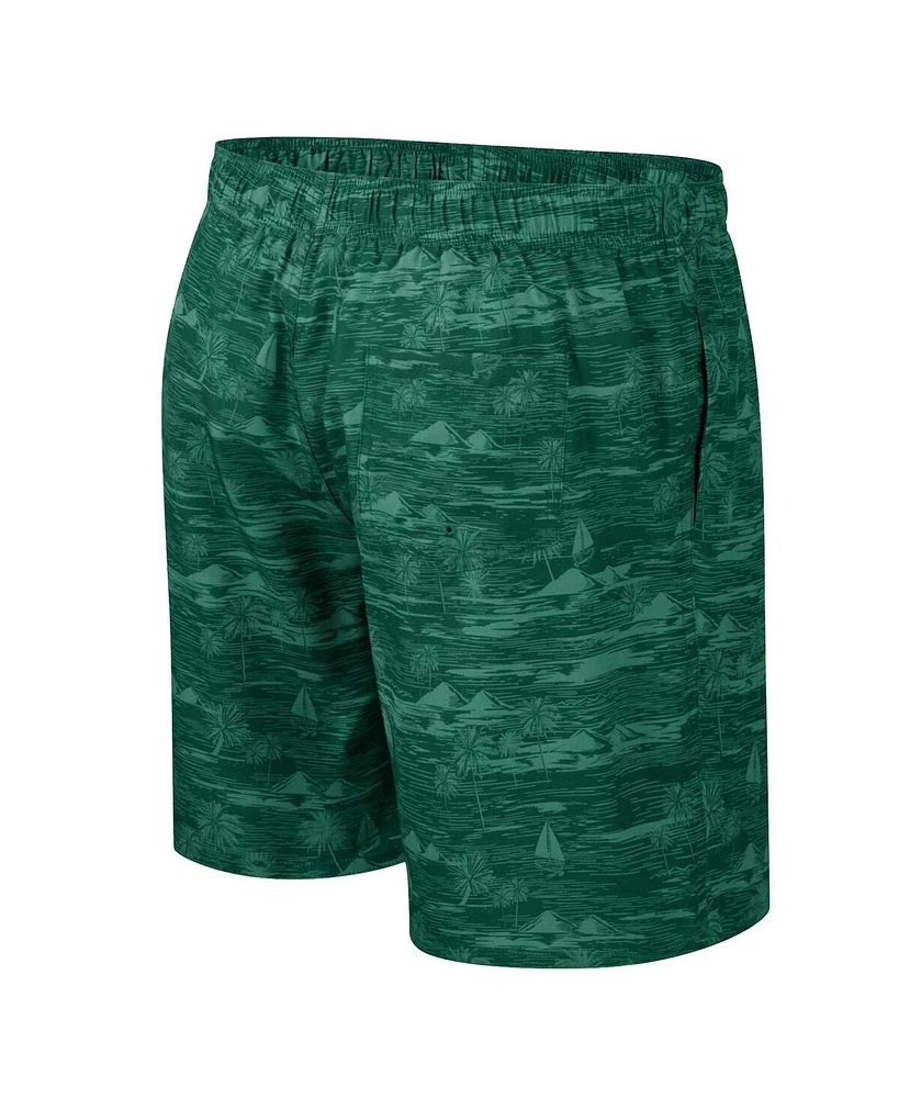 Colosseum Men's Green Colorado State Rams Ozark Swim Shorts