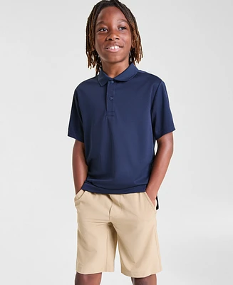 Nautica Big Boys Uniform Quick Dry Short Sleeve Performance Stretch Polo