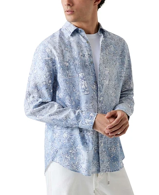 Guess Men's Island-Pattern Shirt
