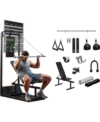 Speediance Gym Monster 2, Smart Ai-Powered Multi-Functional Smith Machine for Full Body Strength Training, All-in-one Home Gym Equipment, Digital Weig