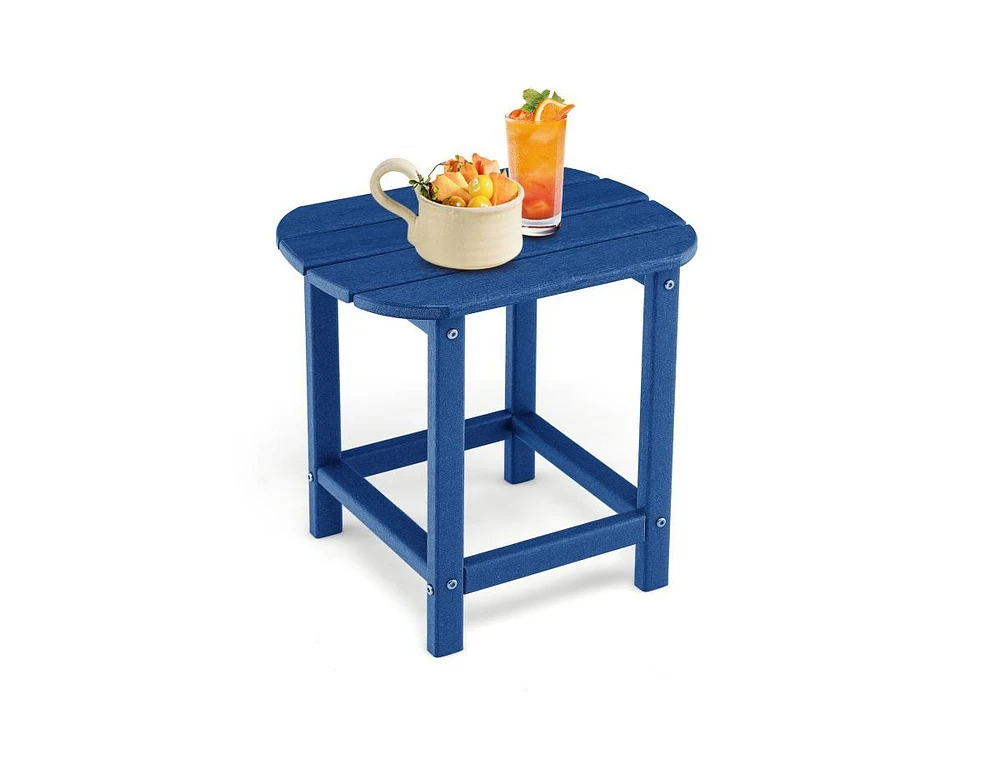 Weather Resistant Side Table for Patio Garden or Yard Outdoor Accent Table