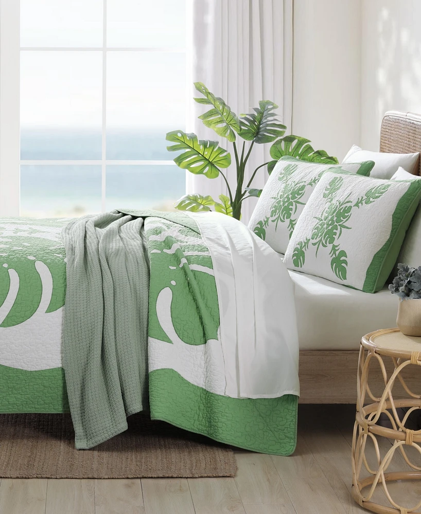 Tommy Bahama Home Molokai Embroidered Quilt