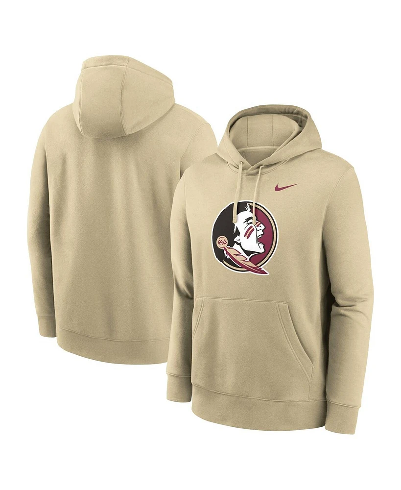 Nike Men's Gold Florida State Seminoles Primetime Club Fleece Pullover Hoodie