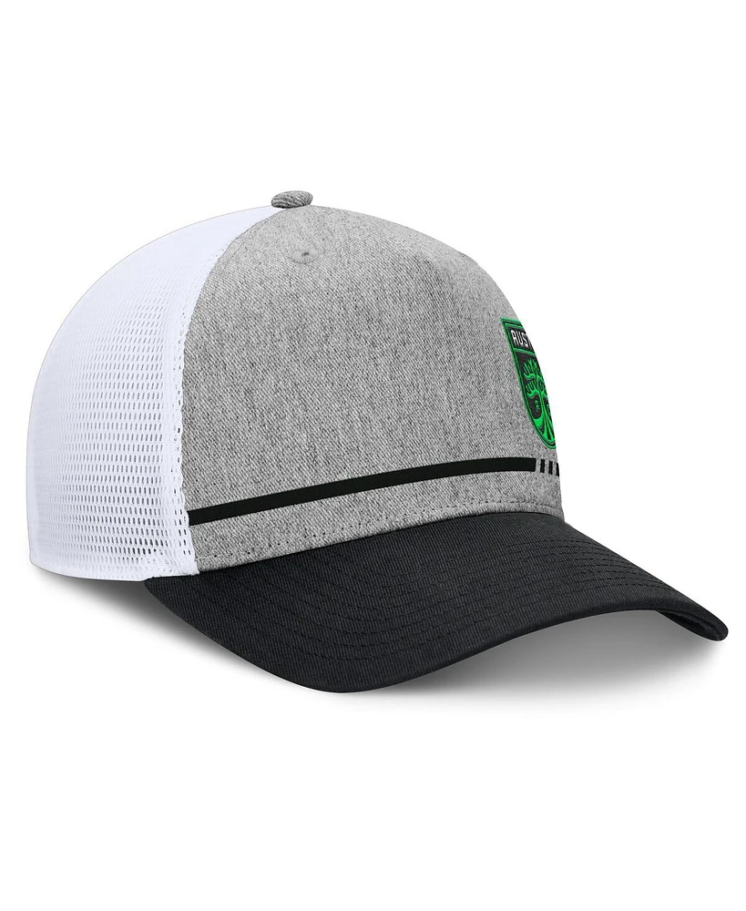 Fanatics Men's Heather Gray Austin Fc Low Block Trucker Adjustable Hat