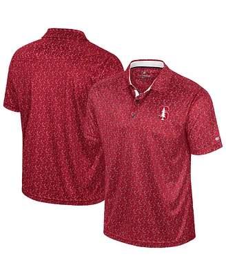Colosseum Men's Cardinal Stanford Cardinal Sublimated Golf Polo Shirt