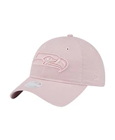New Era Women's Light Pink Seattle Seahawks Main 9TWENTY Adjustable Hat Main 9TWENTY Adjustable Hat