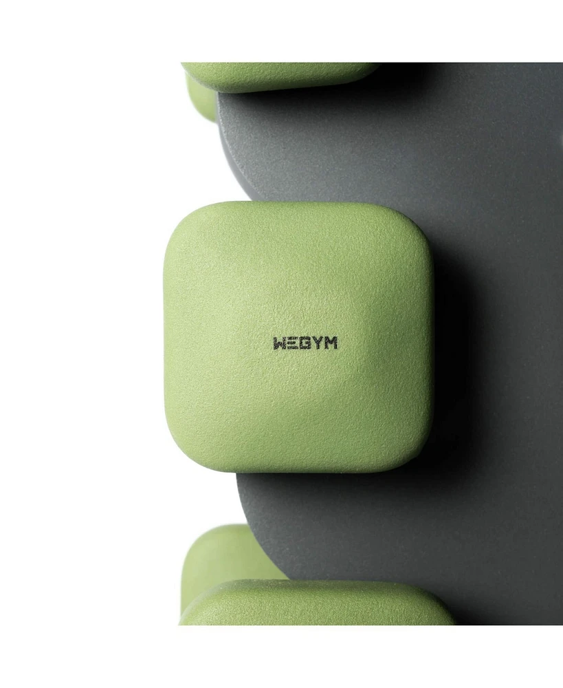 WeGym SafeGrip Dumbbells Full Set with Dark Rack