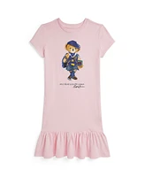 Polo Ralph Lauren Big Girls Bear Cotton Jersey Dress