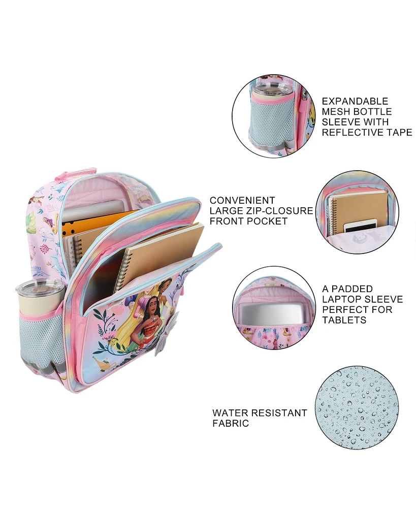 Disney Princesses 16" Kid's Backpack For School And Travel