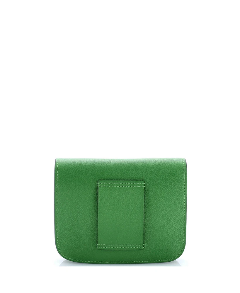 Pre-Owned Hermes Constance Slim Wallet Evercolor