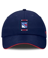 Fanatics Men's Navy/Red New York Rangers Authentic Pro Ripstop Adjustable Hat