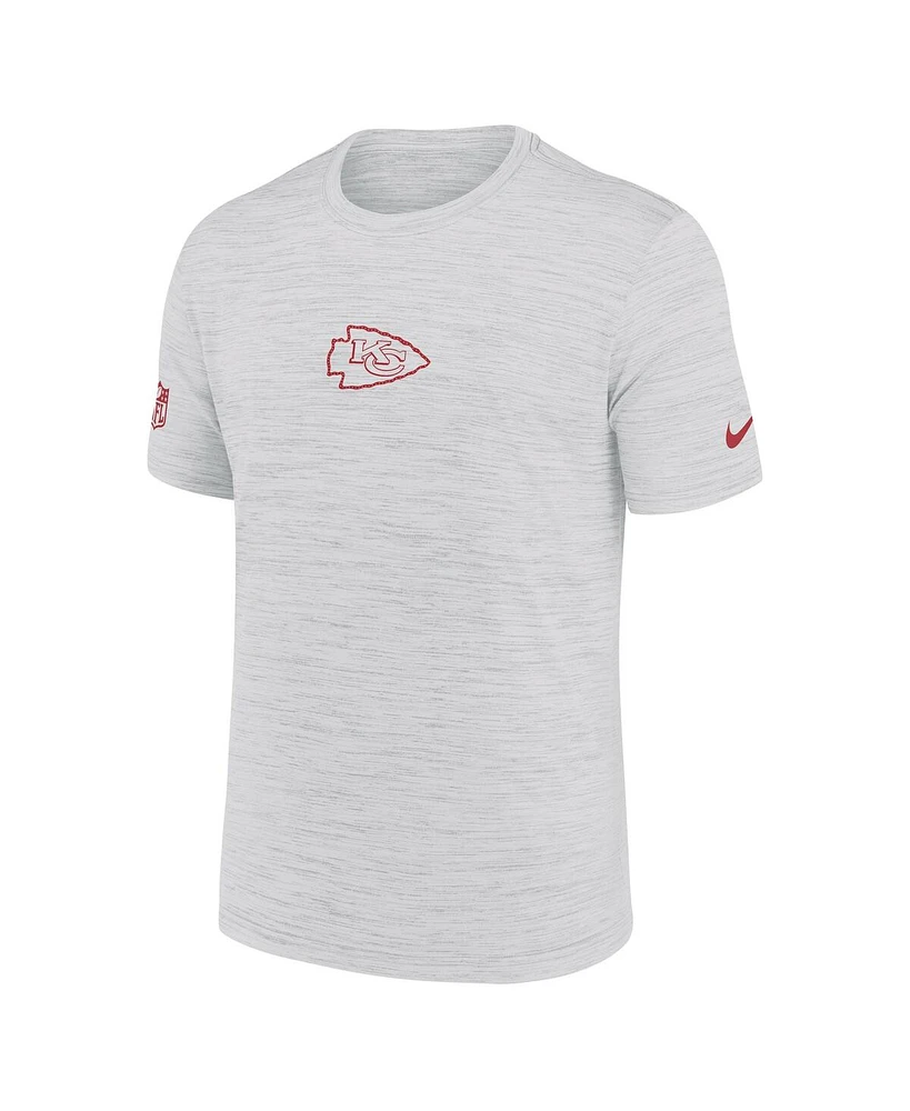 Nike Men's Ash Kansas City Chiefs Sideline Velocity Performance T-Shirt