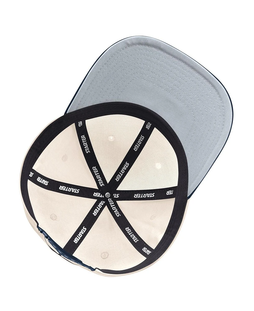 Starter Men's Cream/Navy Colorado Avalanche Blue Wave Classic Adjustable Hat