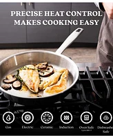 Alva Maestro 9.5" 5-Ply Stainless Steel Frying Pan