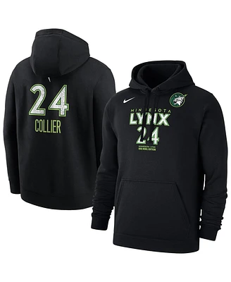 Nike Men's Napheesa Collier Black Minnesota Lynx Rebel Edition Name Number Pullover Hoodie